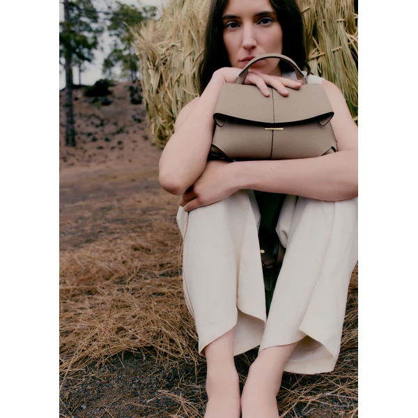 Polene Mokki Mini in Taupe Bag, view 4