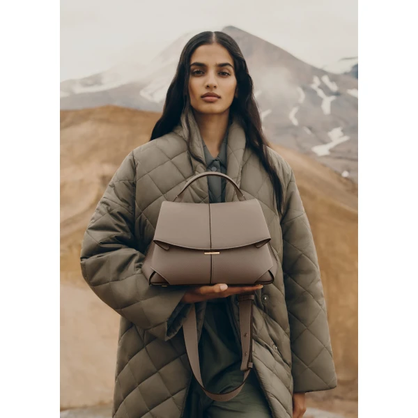 Polene Mokki in Taupe Bag, view 3