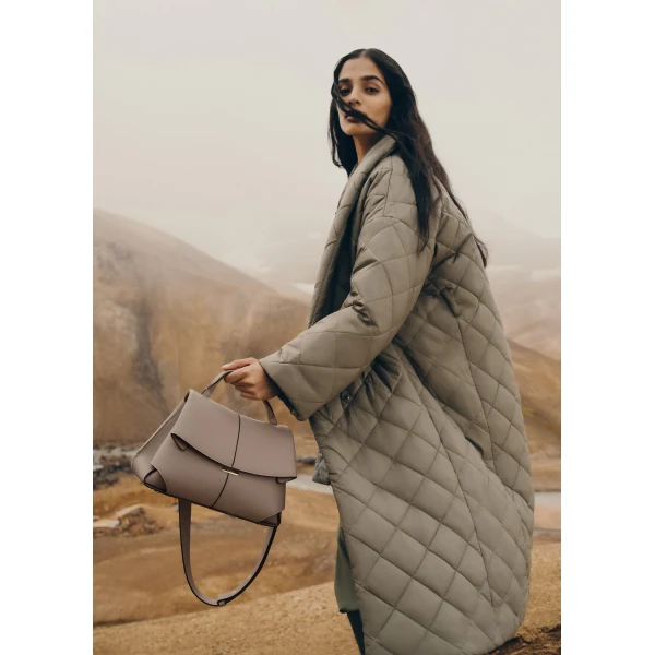 Polene Mokki in Taupe Bag, view 4