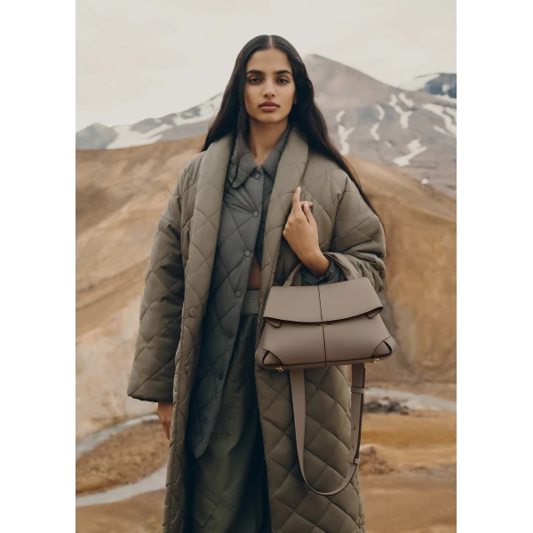 Polene Mokki in Taupe Bag, view 5