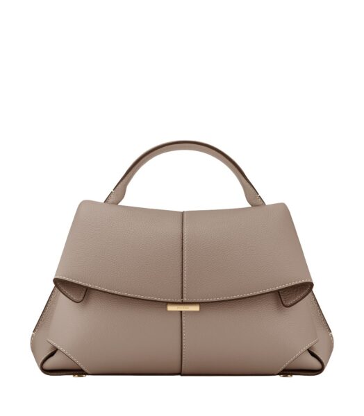 Polène Mokki in Taupe Mokki in Taupe - Shoulder & Crossbody Bags - Parisian Luxury Leather Bag at Luxury Shoes 