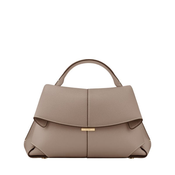 Polène Mokki in Taupe Mokki in Taupe - Shoulder & Crossbody Bags - Parisian Luxury Leather Bag at Luxury Shoes 