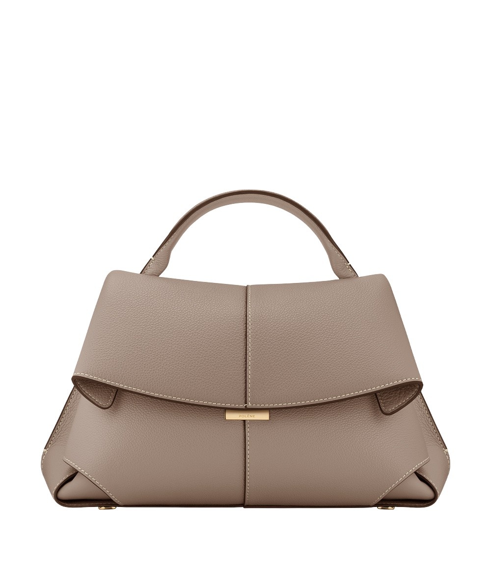 Polène Mokki in Taupe Mokki in Taupe - Shoulder & Crossbody Bags - Parisian Luxury Leather Bag at Luxury Shoes 