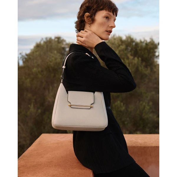 Strathberry Multrees Hobo in Marble Grey, view 11