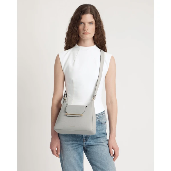 Strathberry Multrees Hobo in Marble Grey, view 10
