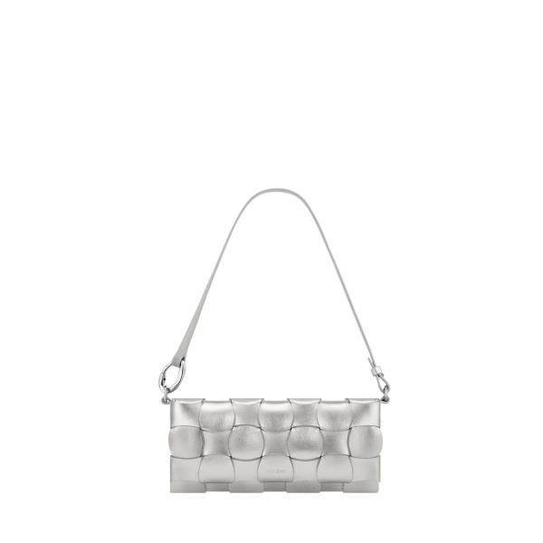 Polène Neiti in Grey Neiti in Grey - Shoulder & Crossbody Bags - Parisian Luxury Leather Bag at Luxury Shoes 