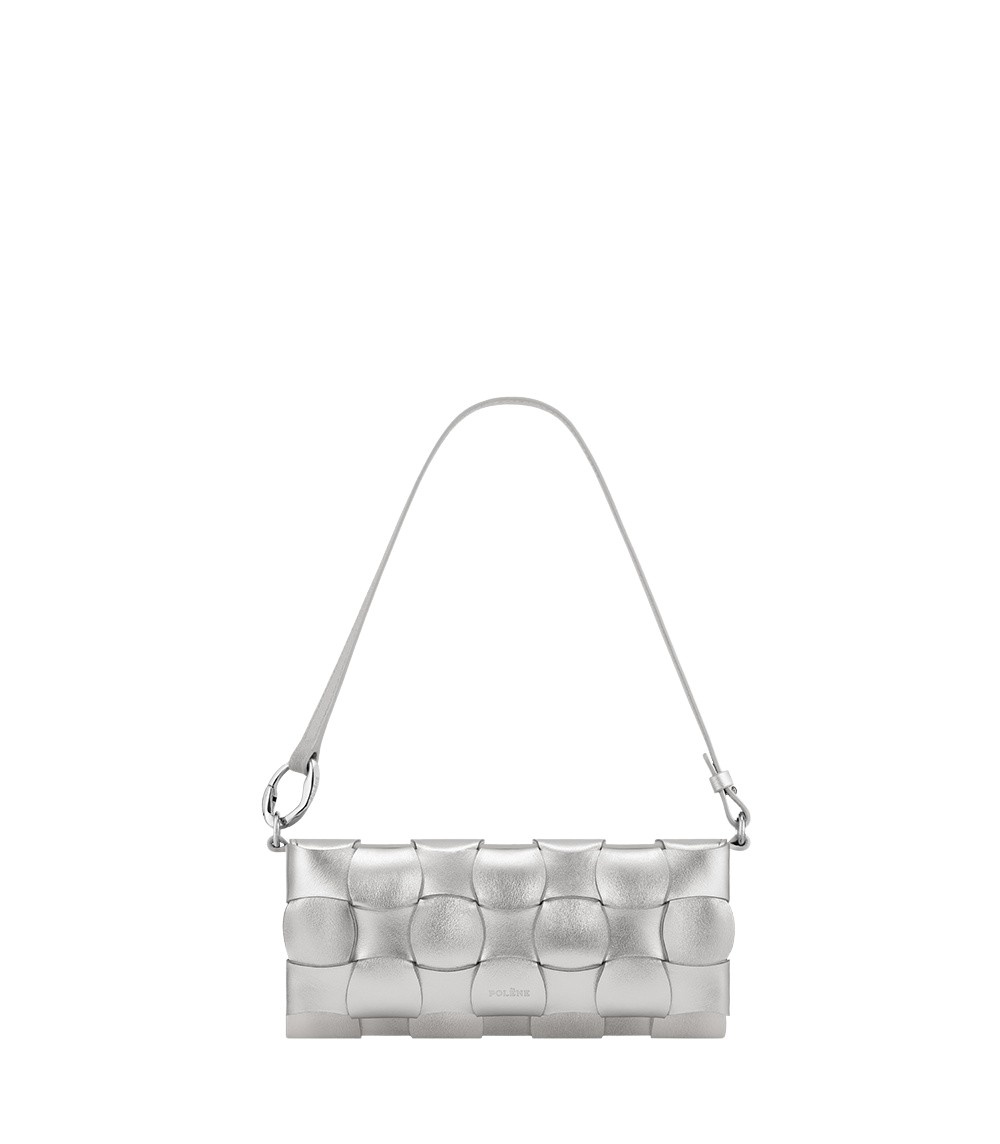 Polène Neiti in Grey Neiti in Grey - Shoulder & Crossbody Bags - Parisian Luxury Leather Bag at Luxury Shoes 