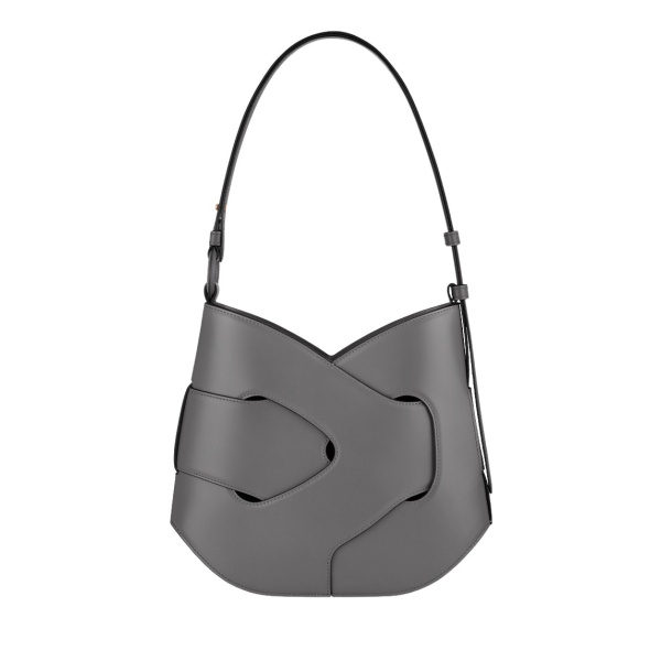 Polène Nodde Hobo in Stone Nodde Hobo in Stone - Shoulder & Crossbody Bags - Parisian Luxury Leather Bag at Luxury Shoes 