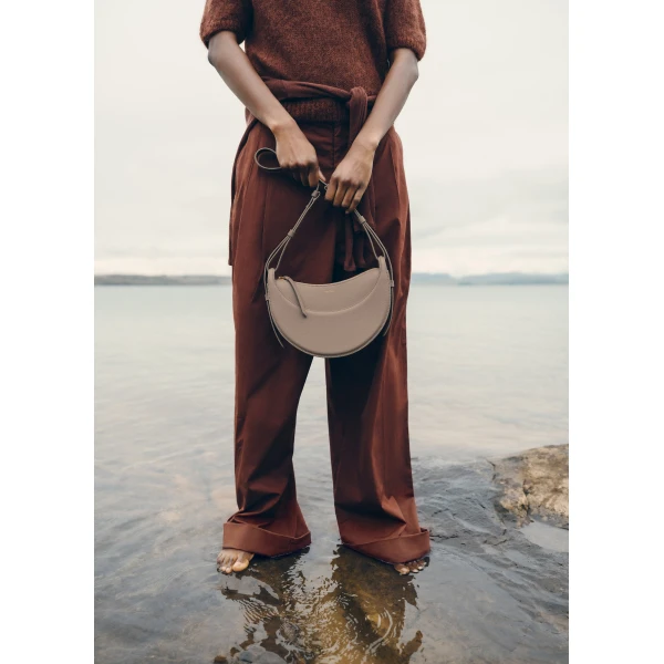 Polene Numéro Dix in Taupe Bag, view 4