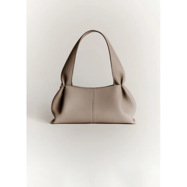 Polene Numéro Neuf East West in Taupe Bag, view 2