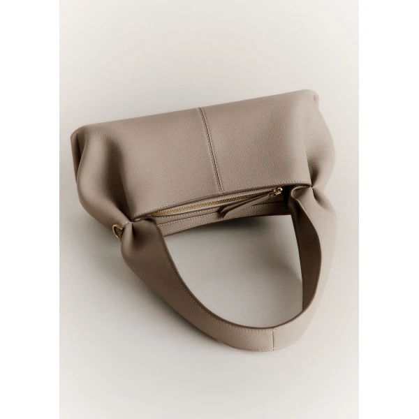Polene Numéro Neuf East West in Taupe Bag, view 4
