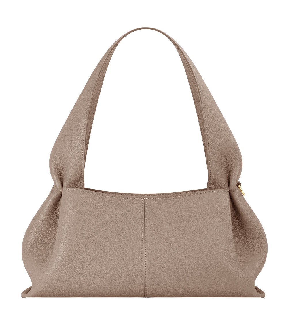 Polène Numéro Neuf East West in Taupe Numéro Neuf East West in Taupe - Shoulder & Crossbody Bags - Parisian Luxury Leather Bag at Luxury Shoes 