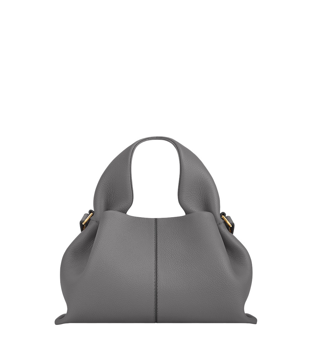 Polène Numéro Neuf Mini in Stone Numéro Neuf Mini in Stone - Mini Bags - Parisian Luxury Leather Bag at Luxury Shoes 