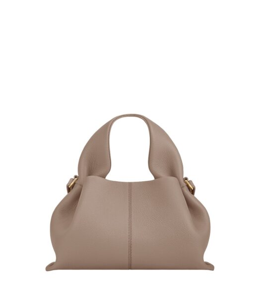 Polène Numéro Neuf Mini in Taupe Numéro Neuf Mini in Taupe - Mini Bags - Parisian Luxury Leather Bag at Luxury Shoes 
