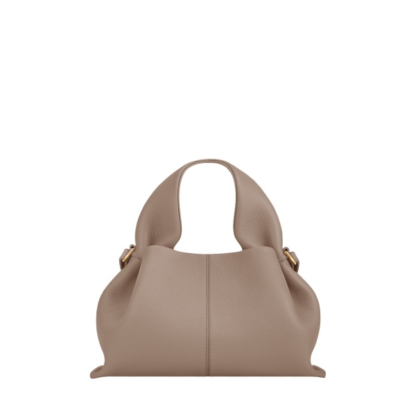 Polène Numéro Neuf Mini in Taupe Numéro Neuf Mini in Taupe - Mini Bags - Parisian Luxury Leather Bag at Luxury Shoes 