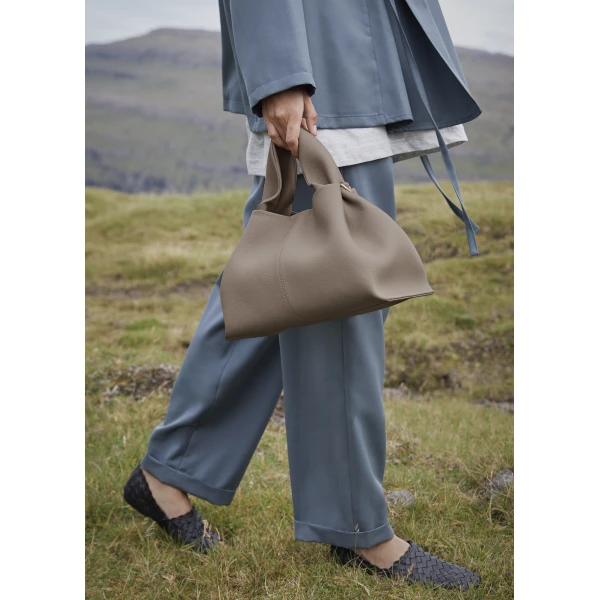 Polene Numéro Neuf in Taupe Bag, view 2