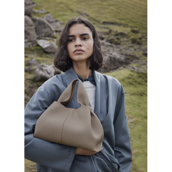 Polene Numéro Neuf in Taupe Bag, view 4