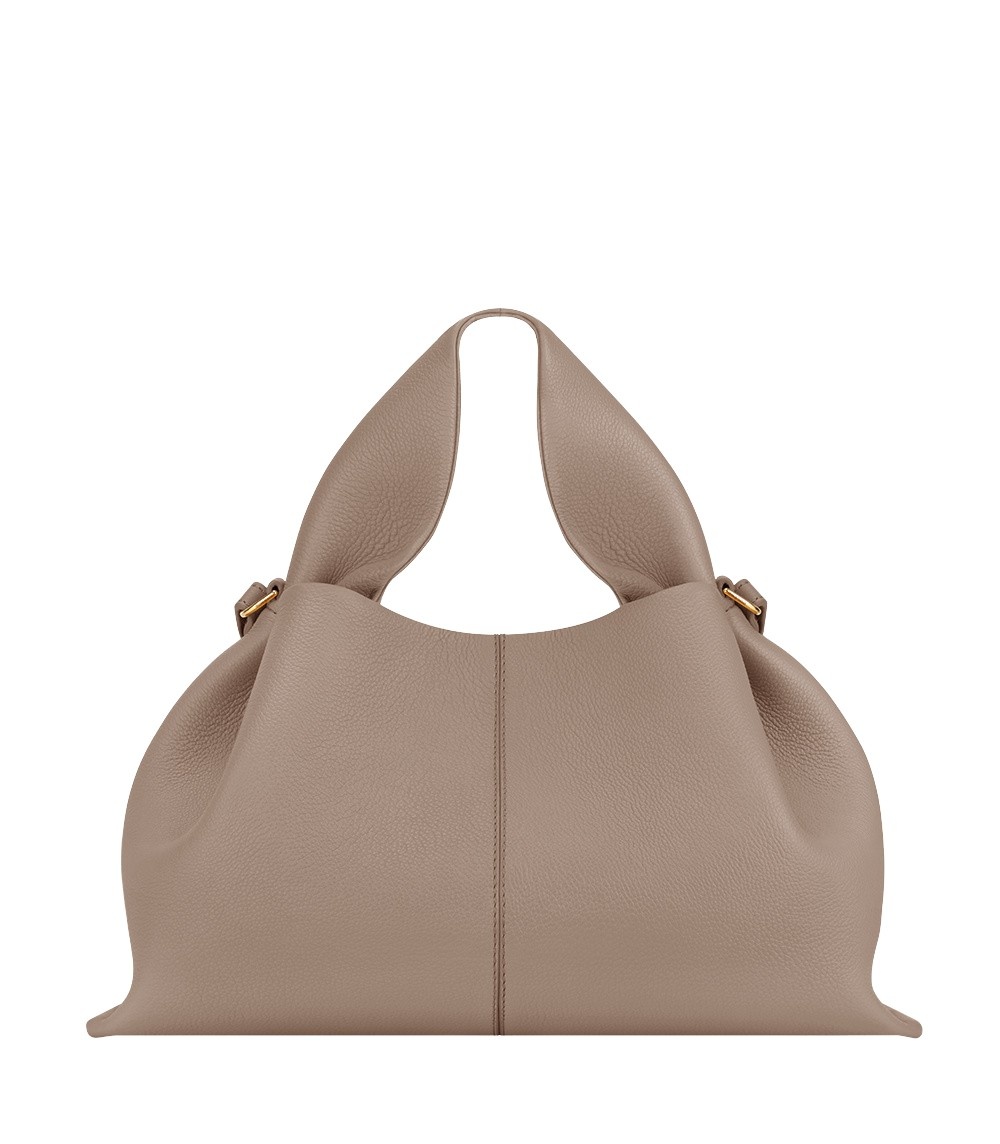 Polène Numéro Neuf in Taupe Numéro Neuf in Taupe - Shoulder & Crossbody Bags - Parisian Luxury Leather Bag at Luxury Shoes 