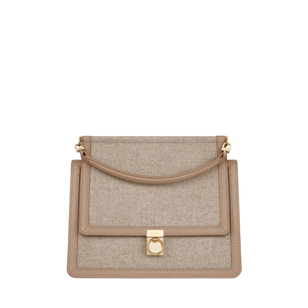 Polène Numéro Sept in Taupe Numéro Sept in Taupe - Totes & Top-Handle Bags - Parisian Luxury Leather Bag at Luxury Shoes 