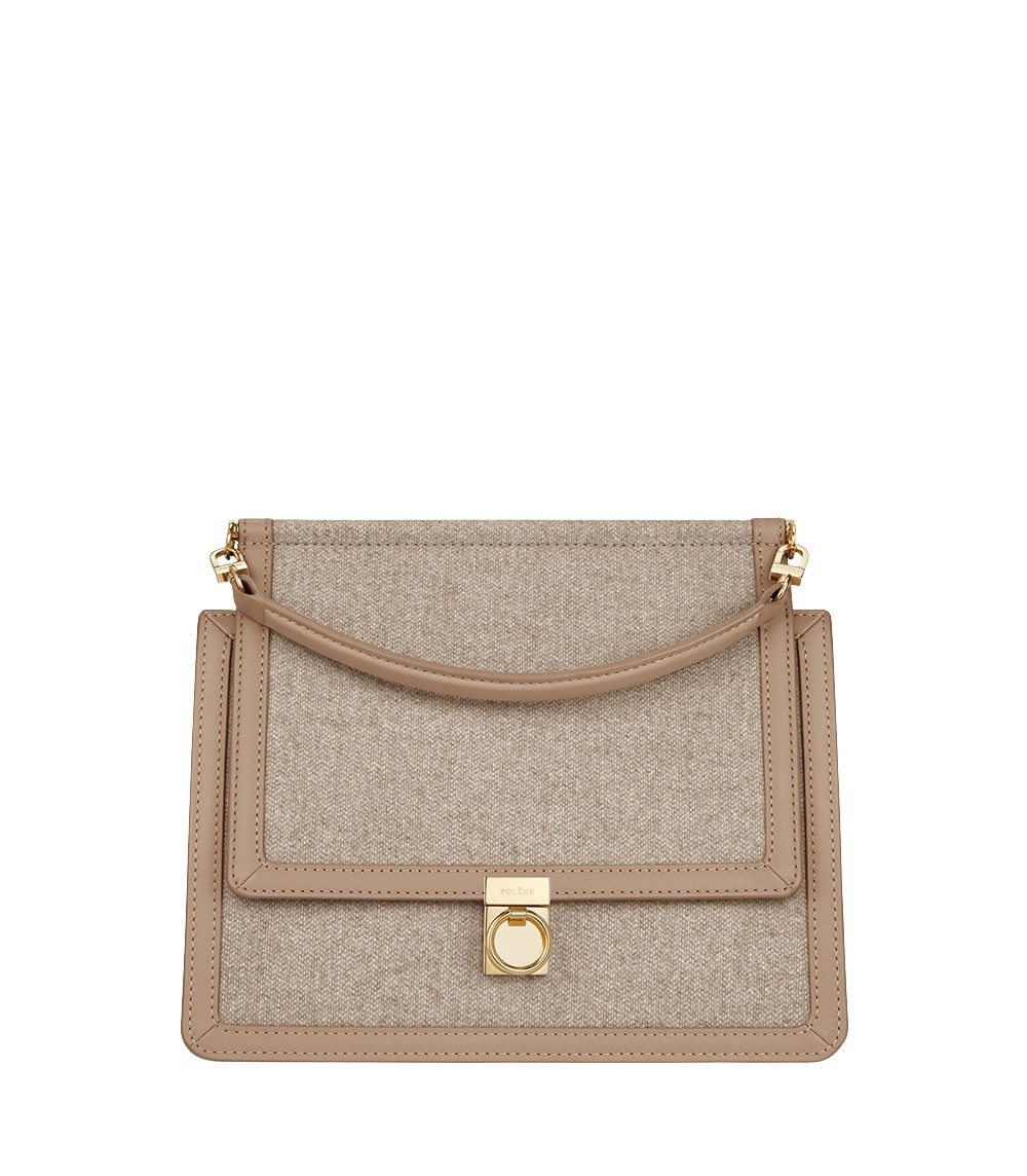 Polène Numéro Sept in Taupe Numéro Sept in Taupe - Totes & Top-Handle Bags - Parisian Luxury Leather Bag at Luxury Shoes 