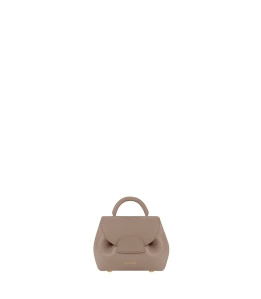 Polène Numéro Un Micro in Taupe Numéro Un Micro in Taupe - Mini Bags - Parisian Luxury Leather Bag at Luxury Shoes 