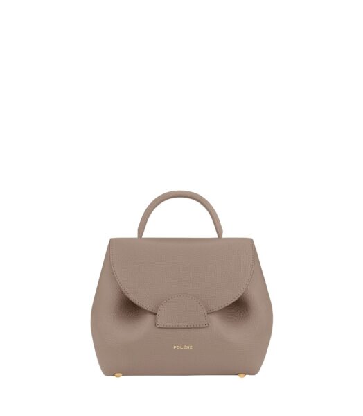 Polène Numéro Un Nano in Taupe Numéro Un Nano in Taupe - Mini Bags - Parisian Luxury Leather Bag at Luxury Shoes 