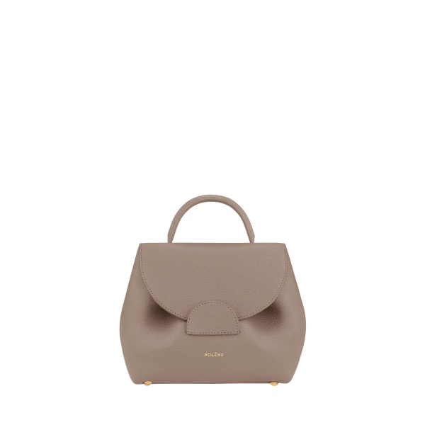 Polène Numéro Un Nano in Taupe Numéro Un Nano in Taupe - Mini Bags - Parisian Luxury Leather Bag at Luxury Shoes 