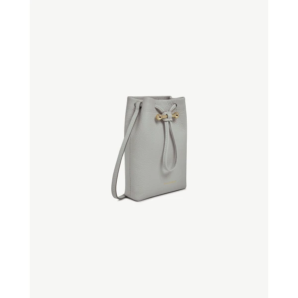 Strathberry Osette Midi Pouch in Marble Grey, view 3