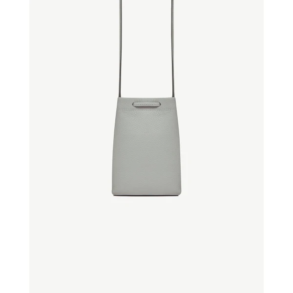 Strathberry Osette Midi Pouch in Marble Grey, view 4