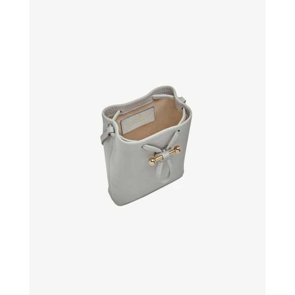 Strathberry Osette Midi Pouch in Marble Grey, view 5