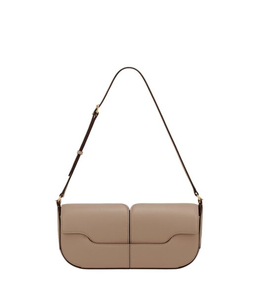 Polène Osmo in Taupe Osmo in Taupe - Shoulder & Crossbody Bags - Parisian Luxury Leather Bag at Luxury Shoes 