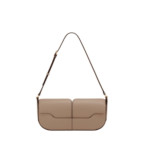 Polène Osmo in Taupe Osmo in Taupe - Shoulder & Crossbody Bags - Parisian Luxury Leather Bag at Luxury Shoes 
