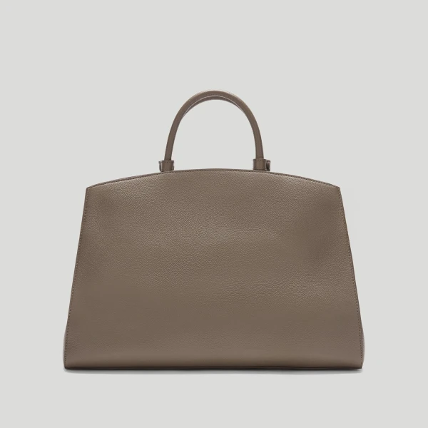 Demellier The Hudson in Dark Taupe Tote Bag, view 6