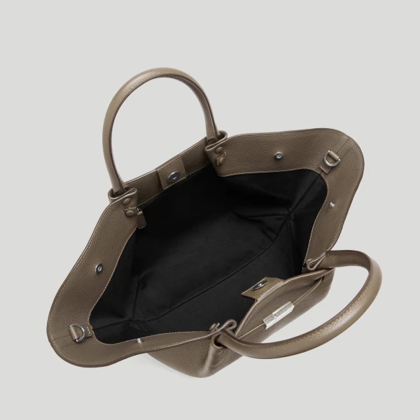 Demellier The Midi New York in Dark Taupe Crossbody Bag, view 4