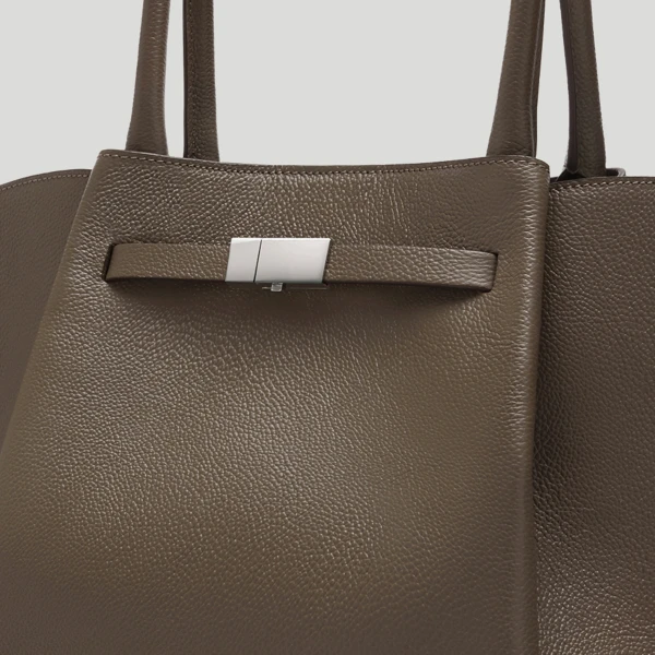 Demellier The New York in Dark Taupe Crossbody Bag, view 3