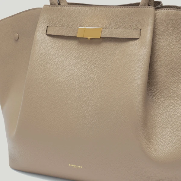Demellier The New York in Light Taupe Crossbody Bag, view 3