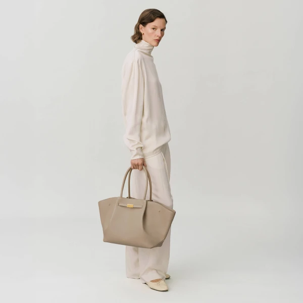 Demellier The New York in Light Taupe Crossbody Bag, view 8