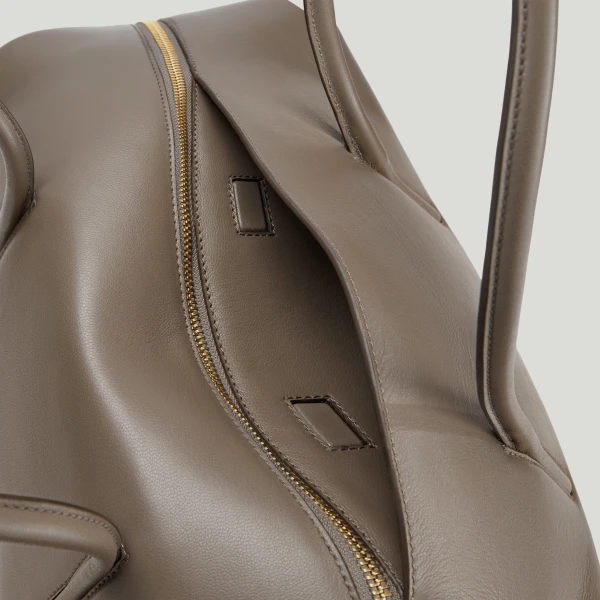 Demellier The Stockholm in Dark Taupe Tote Bag, view 5