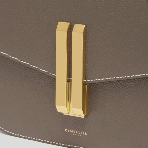 Demellier The Vancouver in Dark Taupe Crossbody Bag, view 3