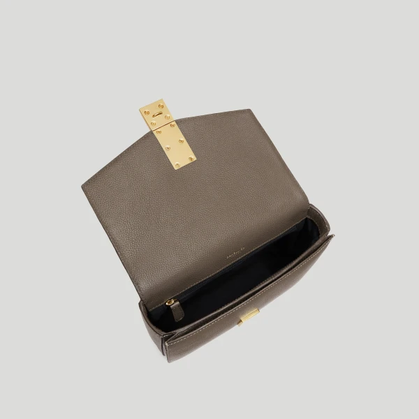 Demellier The Vancouver in Dark Taupe Crossbody Bag, view 4