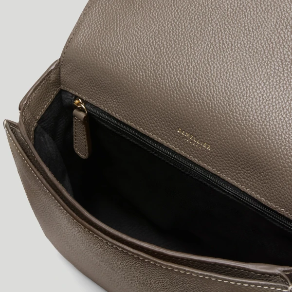 Demellier The Vancouver in Dark Taupe Crossbody Bag, view 5