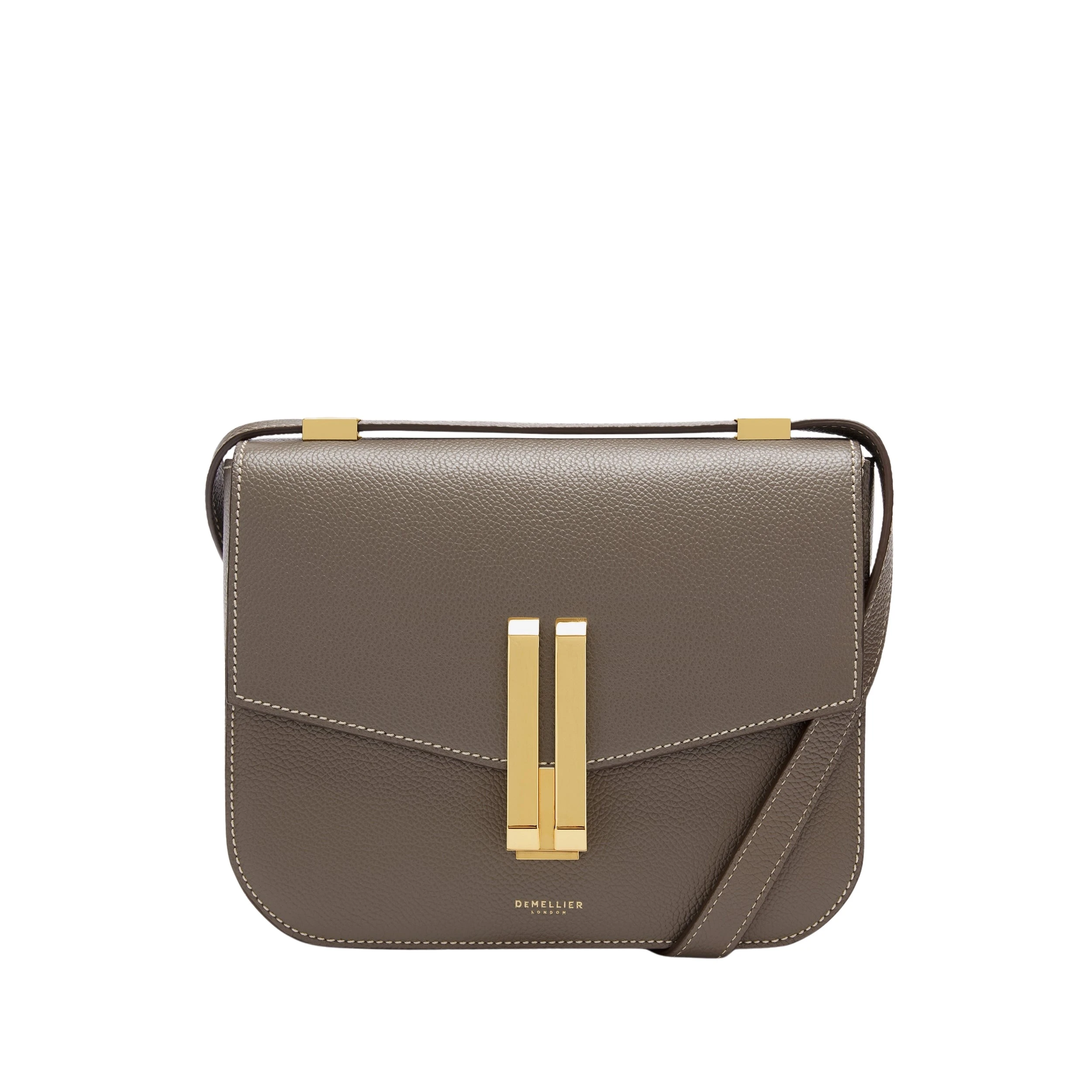 Grey-The-Vancouver-in-Dark-Taupe90399_nobg Demellier The Vancouver in Dark Taupe Crossbody Bag