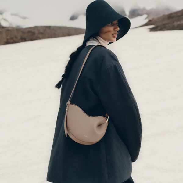 Polene Tonca in Taupe Bag, view 3