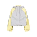 The Attico Grey and honey bomber Jacket