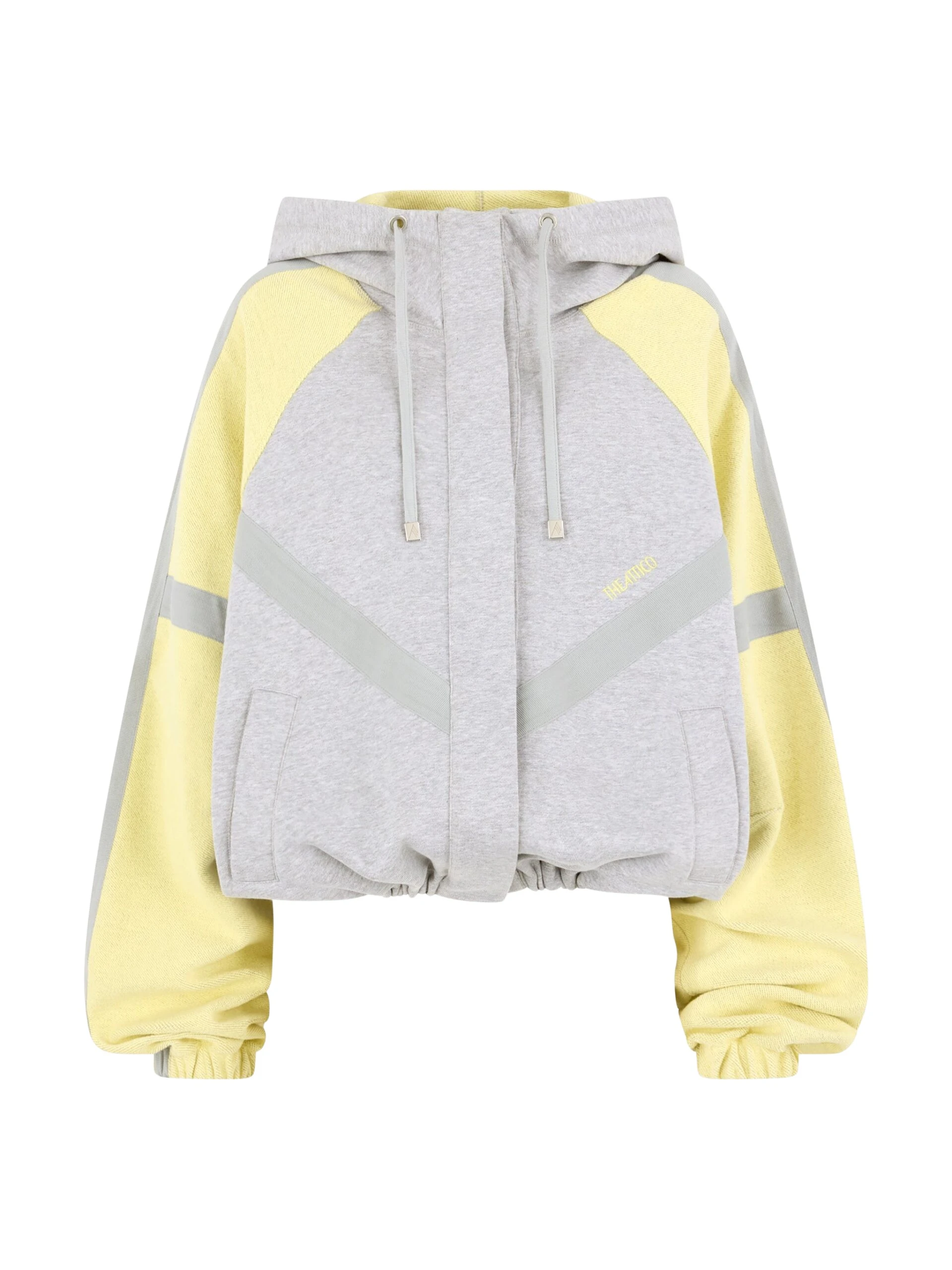 The Attico Grey and honey bomber Jacket