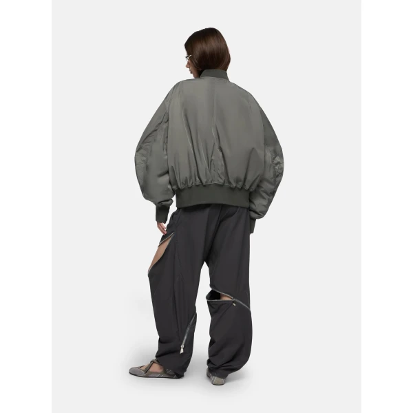 The Attico Grey bomber Jacket, view 3