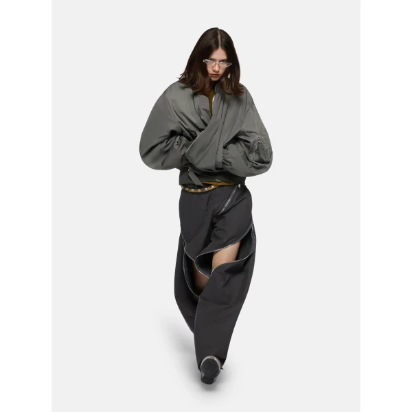 The Attico Grey bomber Jacket, view 4
