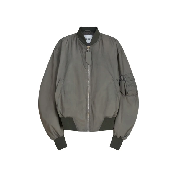 The Attico Grey bomber Jacket