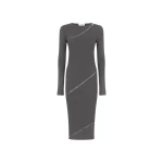 The Attico Grey midi dress