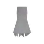 The Attico Grey midi skirt